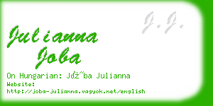 julianna joba business card